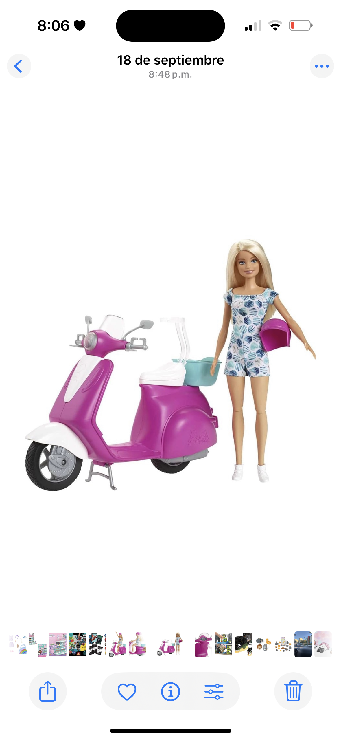 Barbie State, motoneta con muñeca