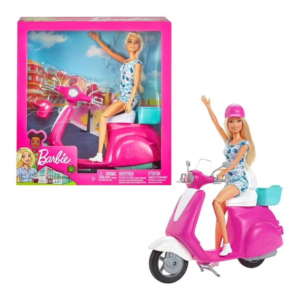 Barbie State, motoneta con muñeca